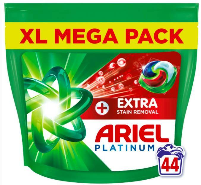 Ariel Platinum Pods + Stain Remover 44 st