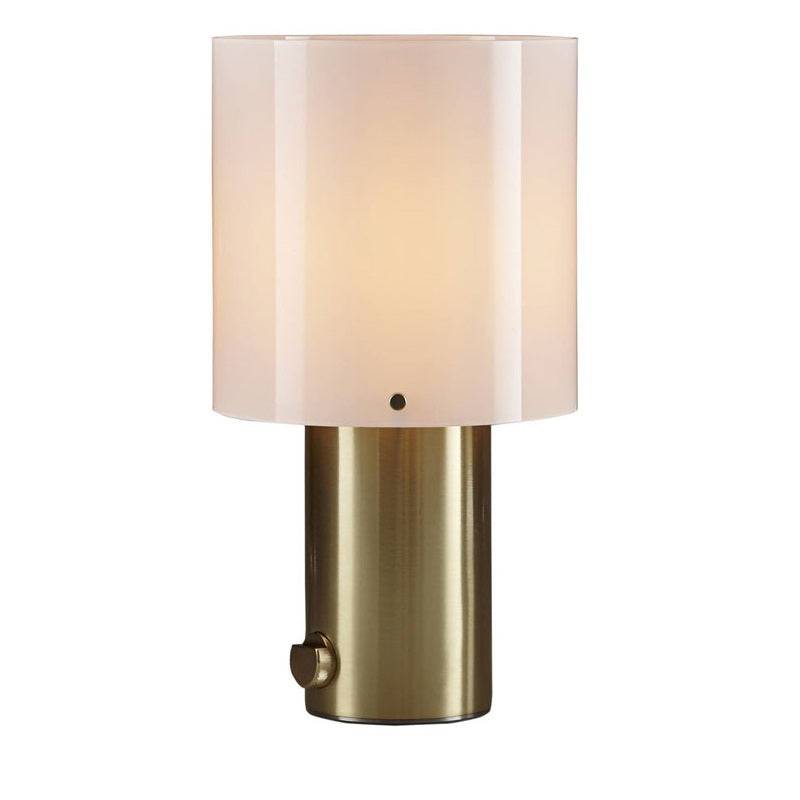 Walter bordlampe Original BTC - Walter 1 H 27 cm, Ø 15 cm / opal glas/messing