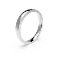 Förlovningsring i platina 3mm, 69