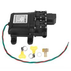 12V 120W 8L High Flow Diaphragm High Pressure Pump Dual Core with Copper Connector