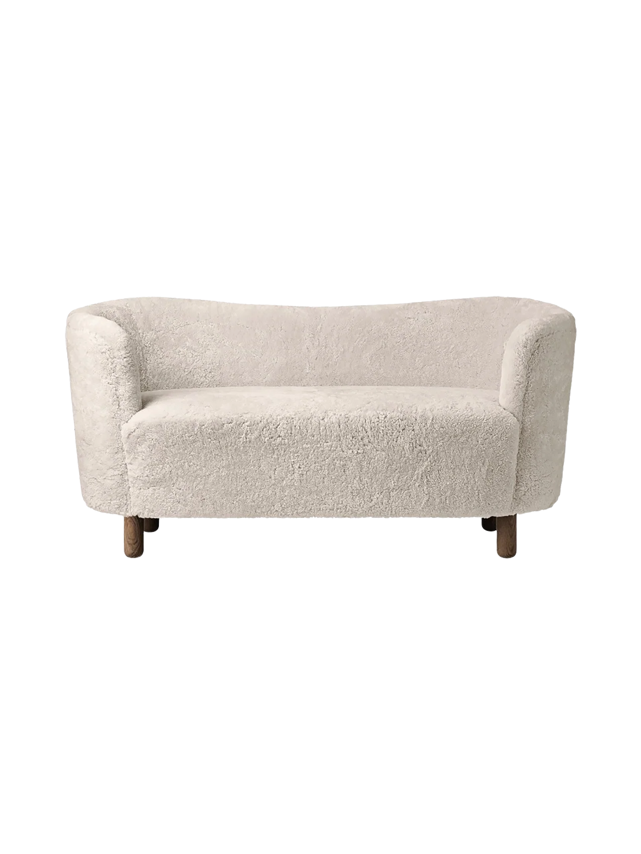 Mingle Sofa fra Audo Copenhagen Dark Stained Oak - Sheepskin Moonlight - Jacobsen Plus