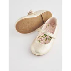 Next Gold Wide Fit (G) Mary Jane Touch Fastening Occasion Shoes - EU 33 (UK 1)
