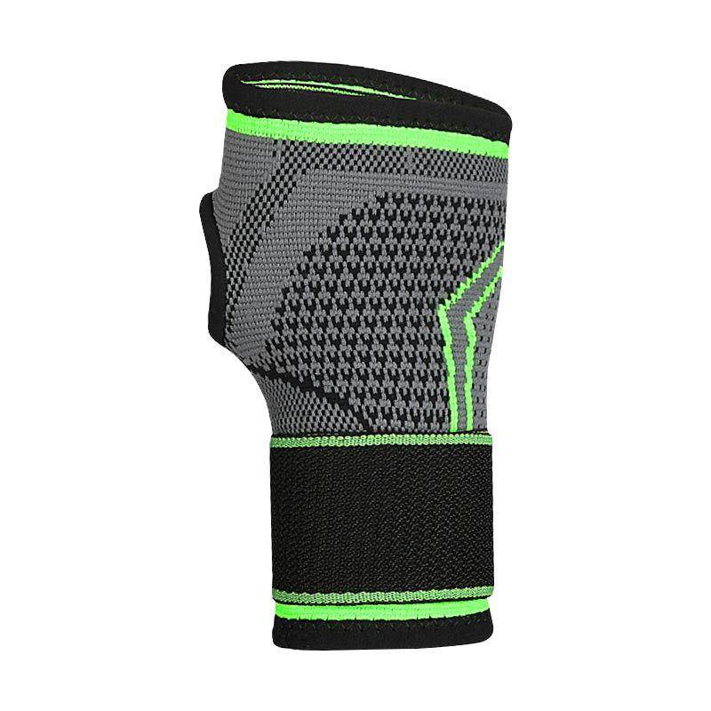 Gym Atletisk Handledsband Handledsskydd Handflatskydd Handledsstöd Justerbar Passform Handledsband Kompressionshandskar för Karpaltunnel XL for 20-23cm grön