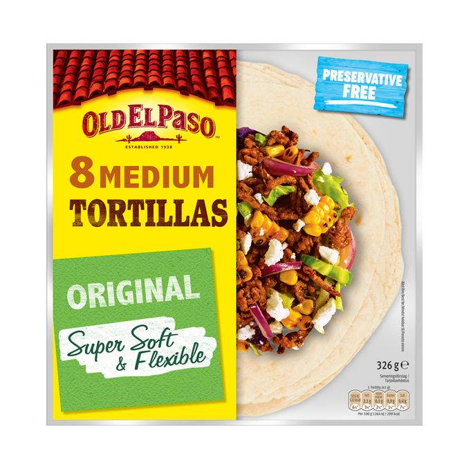 Old El Paso Tortillabröd Super Soft 8-pack