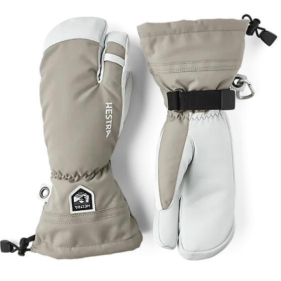 Hestra Heli Ski 3-finger Skidkläder Khaki - 8