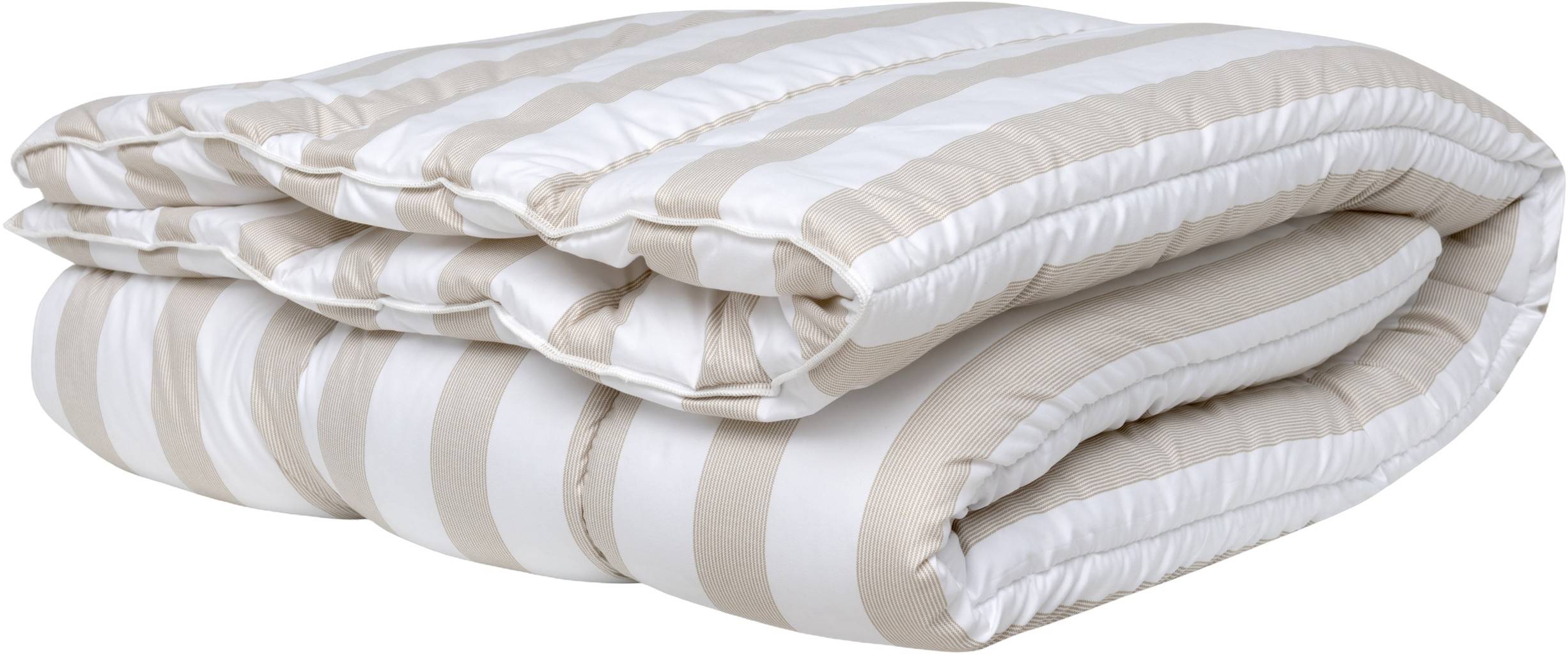 Høie Mascot Solstripe Sommerdyne - 140x220 Enkeltäcke Från Magasin - Hvid/beige Striber (140x220)