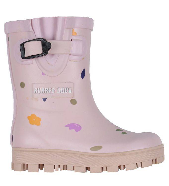 Rubber Duck Classic Flower Kids Gummistøvler Børn - Lilac / 30