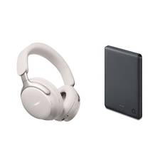 Bose QuietComfort Ultra Trådløse høretelefoner, Over-Ear (hvid) + powerbank