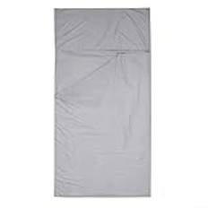 Multifunktionell sovsäck lakan med kuddficka perfekt för camping och resebehov utomhus (75 x 210 cm grå)