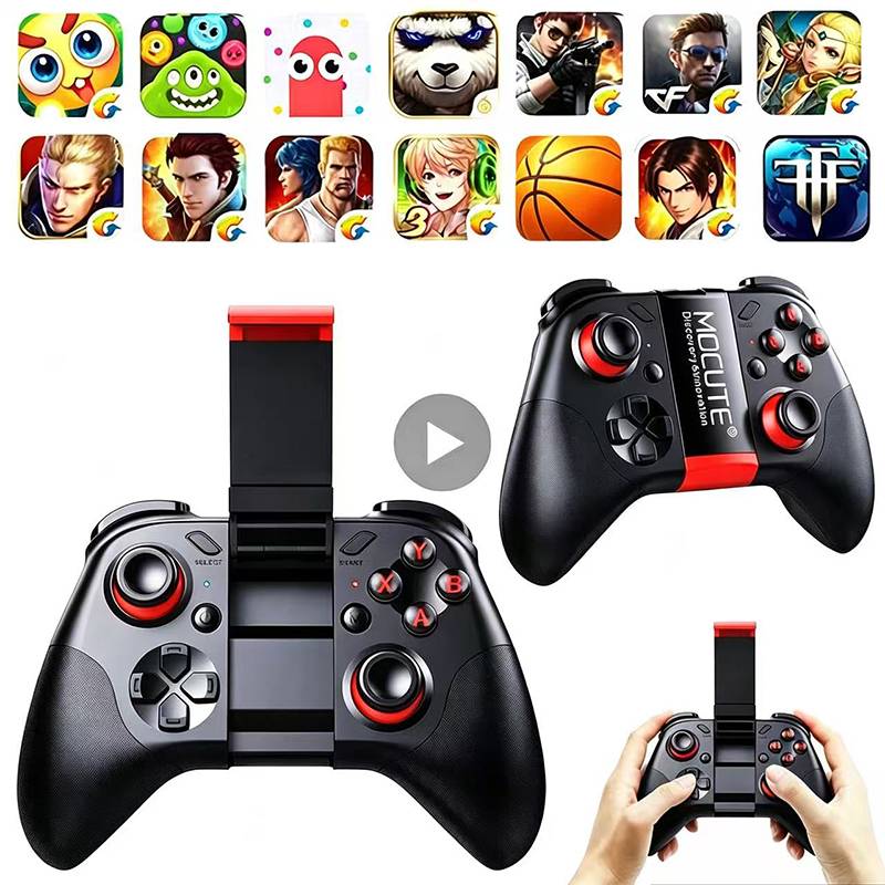 Wireless Gamepad For Cell Phone PC Android TV Box Cellphone Control Bluetooth Controller Trigger Mobile Game Pad Gaming Joystick
