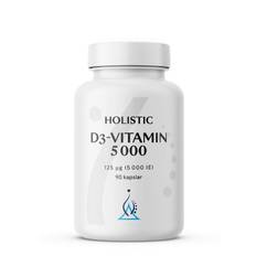 Holistic D3-vitamin 5000IE, 90 kaps