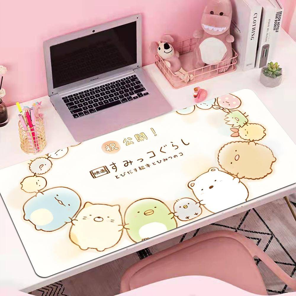 Cute Cartoon Sumikko Gurashi Mouse Pad Desk Mouse Pad Cute HD Desk Pad Extended Gaming Keyboard Mats Large XXL Gamer Mousepad