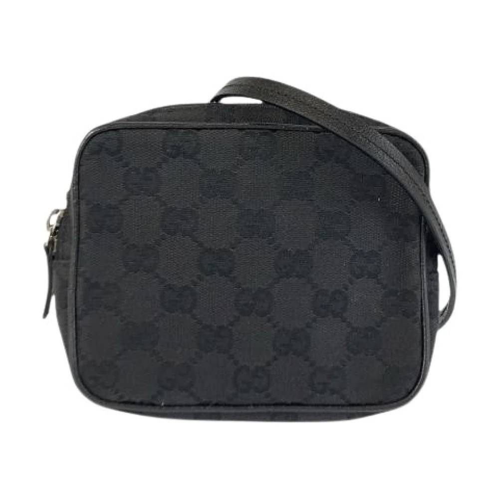 Gucci Vintage Pre-owned Vintage Canvas Crossbody Taske - Vintage - Dame - Sort - ONE SIZE -