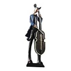 modern home decor 30 cm Musiker Musiker Staty Hantverk Bordsskiva Dekoration Harts för bokhyllor Multifunktionell, cello gifts for couples