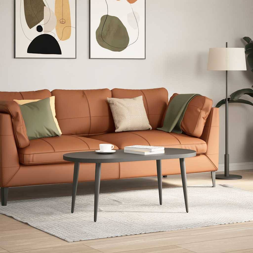 vidaXL sofabordben konisk form 4 stk. antracit 30-31 cm stål