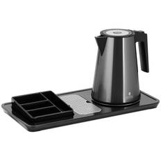 Elkedel til te - med holder til tebreve - 1,2 liter - sort