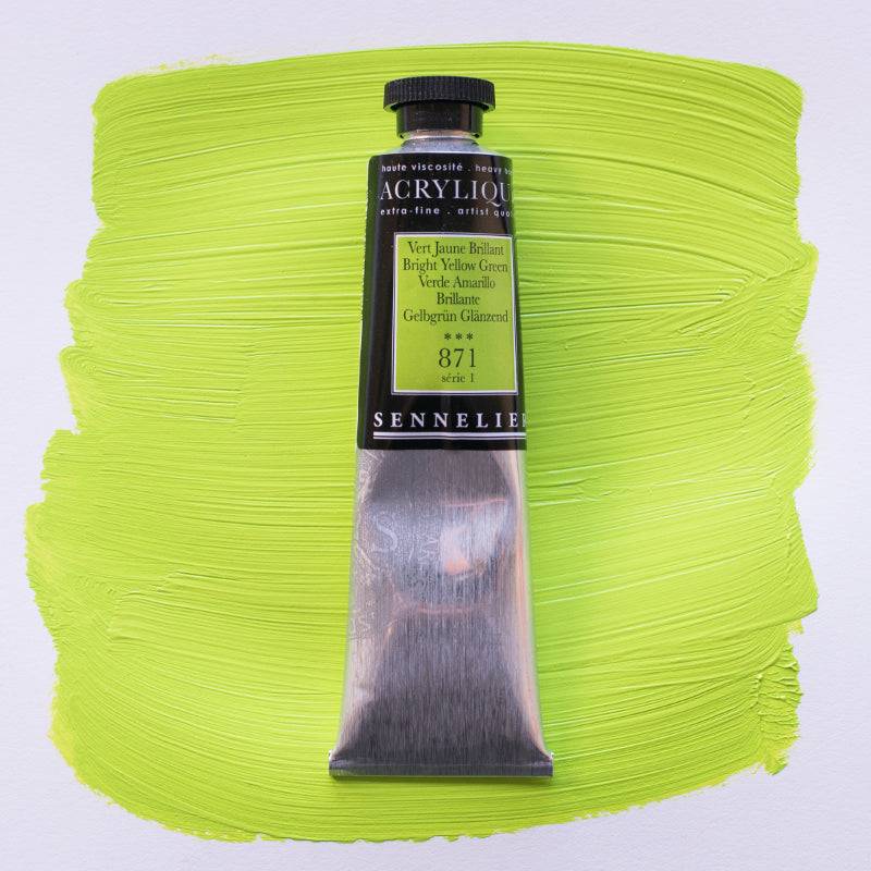 Sennelier Artist Acrylique Akrylfärg 60 ml Bright Yellow Green S1 871 (3F)