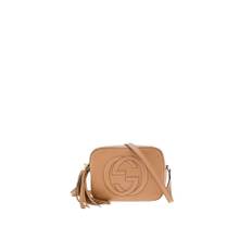 Gucci, Taske, Dame, Brun, ONE SIZE, Læder, Soho Bandolier Camel Læder Taske - ONE Size