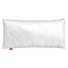 sleepling 196530 Basic 100 kudde | Ökotex | tvättbar upp till 60 grader | Tillverkad i EU | garanterad kapacitet | Storleksgaranti | 50 x 90 cm, vit