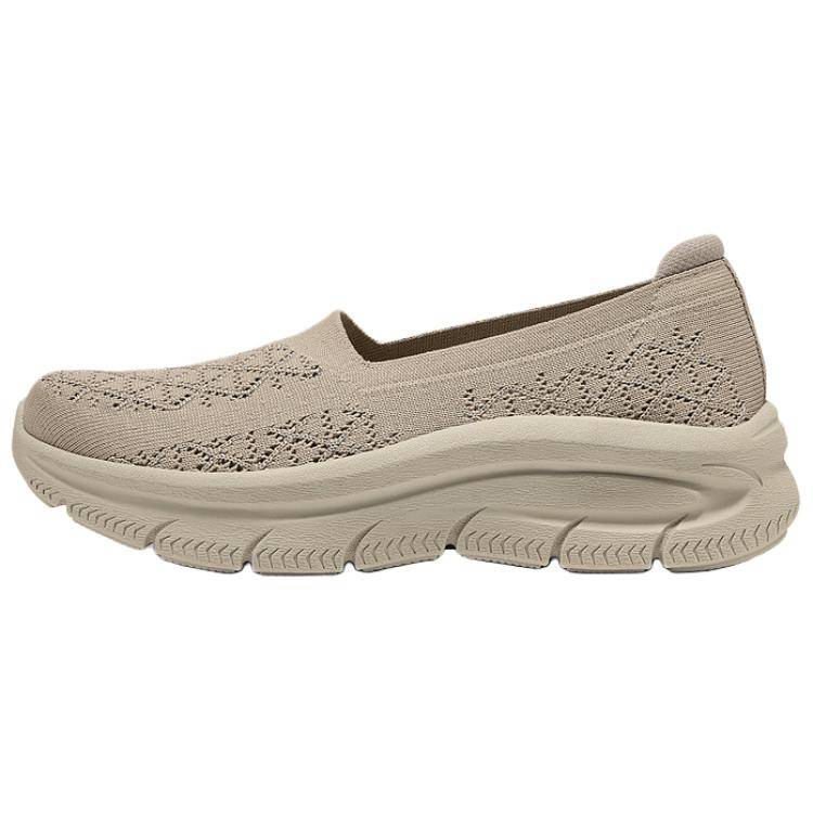 Skechers Arch Fit Mc DLUX Bekväma Mångsidiga Vardagsskor Dam vardagsskor Grå Brun 159564-TPE cm beige