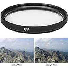 Pro glas 62 mm HD MC UV-filter för: Fujifilm XF 56 mm F1.2 R 62 mm ultravioletta filter, 62 mm UV-filter, 62 mm UV-filter