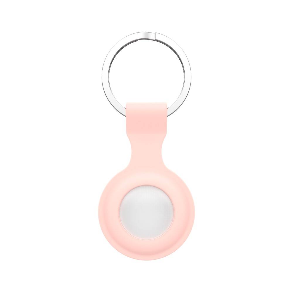 Apple Airtags nøglering med et silikone cover- Pink