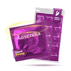 Loverelia "Strong" kondomer - 50 stycken - extra starka - kondomer med extra tjocka väggar - naturgummilatex - vegan - äkta att ta på