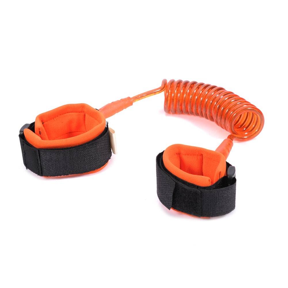 Pudcoco småbarn länk barn babys säkerhetsarmband gångbälte anti-lost band handled koppel handbälte - orange / Längd 1.5m