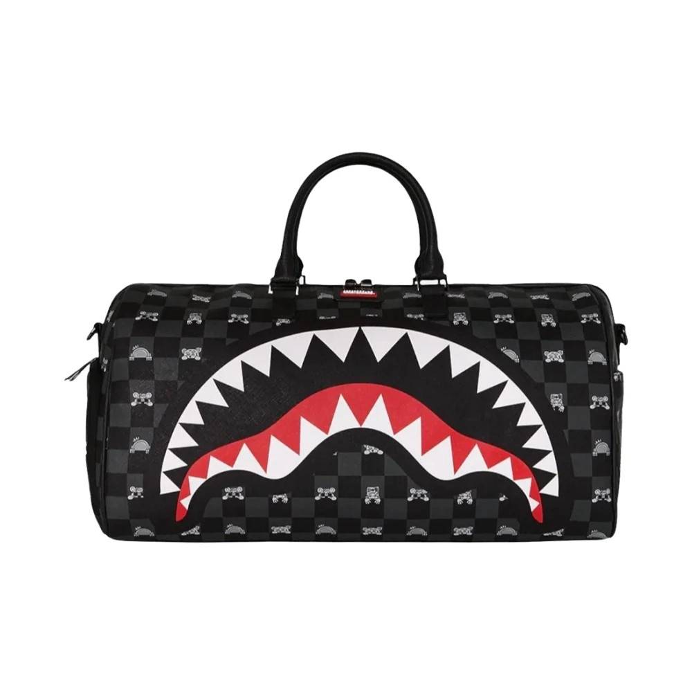 SPRAYGROUND Peeking Character Check Duffle - Tasker - Herre - Flerfarvet - ONE SIZE - Uld