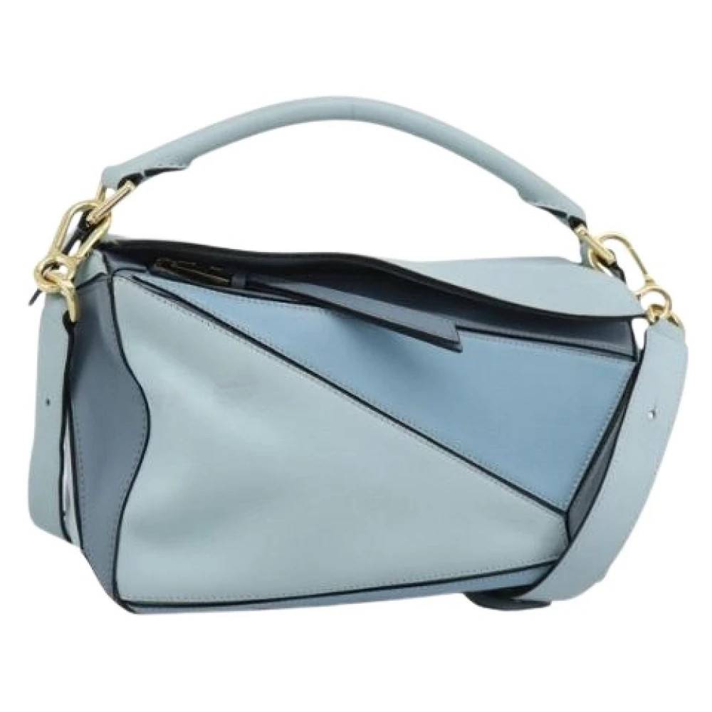 Loewe Pre-owned Pre-owned Hand Bag - Vintage - Dame - Blå - ONE SIZE - Uld