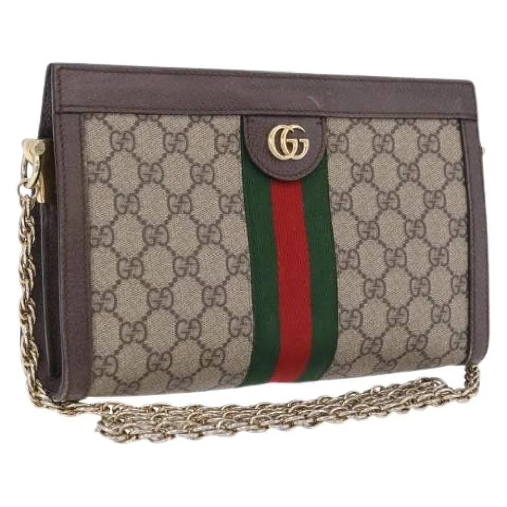 Gucci Vintage Pre-owned Canvas gucci-tasker - Vintage - Dame - Brun - ONE SIZE -