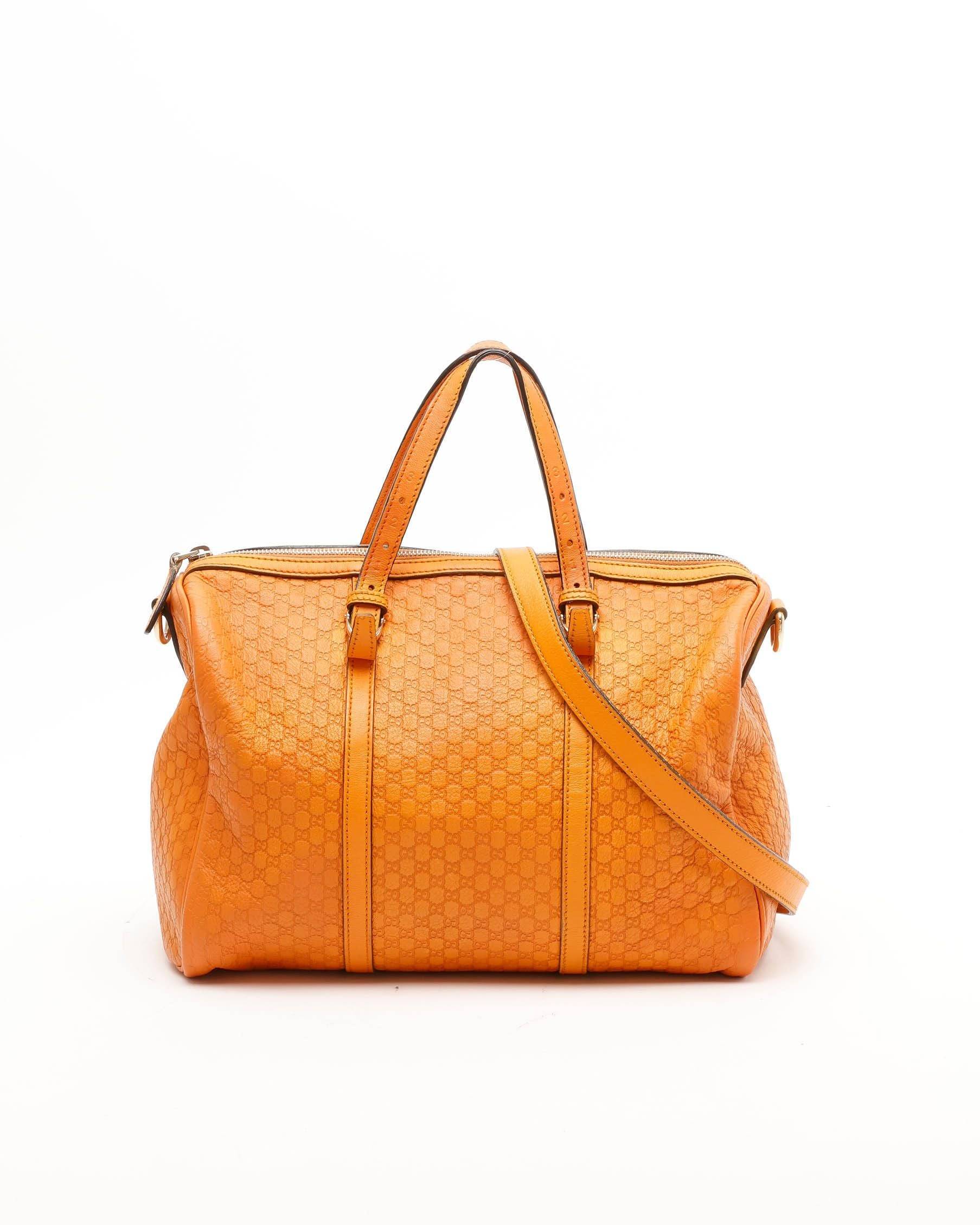 Gucci Microguccissima Boston Bag - Orange - One Size