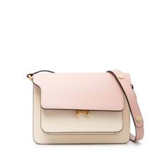 Marni - Trunk totebag med färgblock - dam - kalvskinn/kalvskinn/mässing/stål/bomull - one size - Rosa