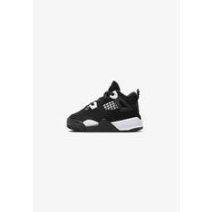 Jordan 4 RETRO WHITE THUNDER - Höga sneakers - black black white