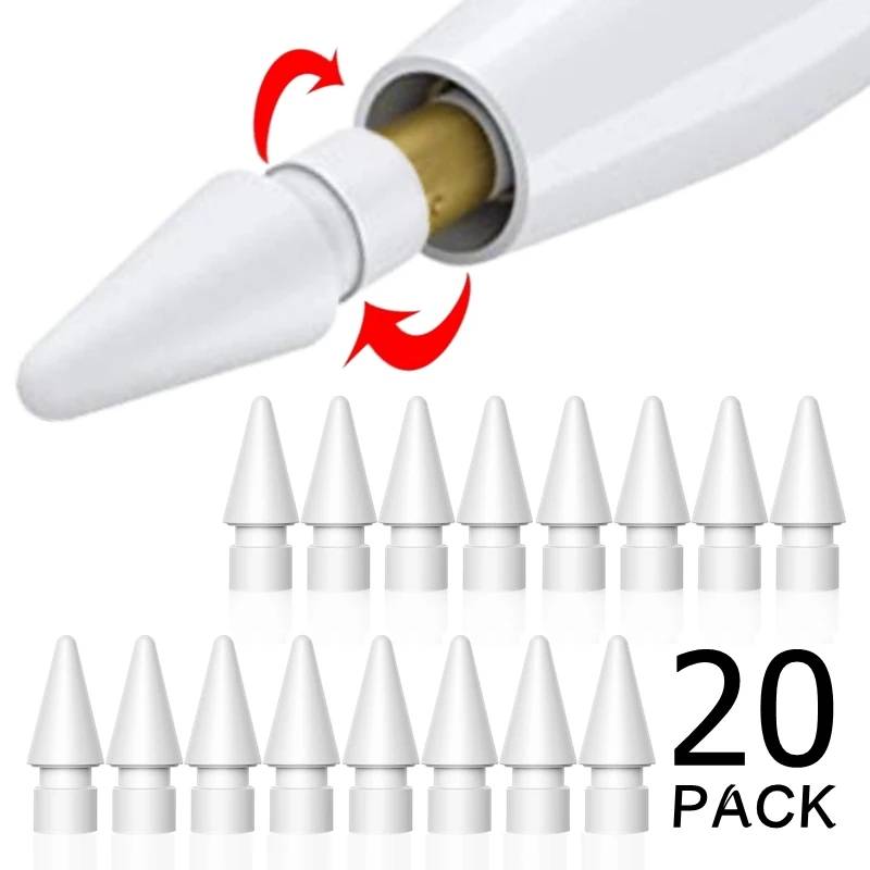 For Apple Pencil Nib Double-Layered For Apple Pencil 1st 2nd Generation Tip For IPencil Tips For iPad Stylus Pen Replacement Nib