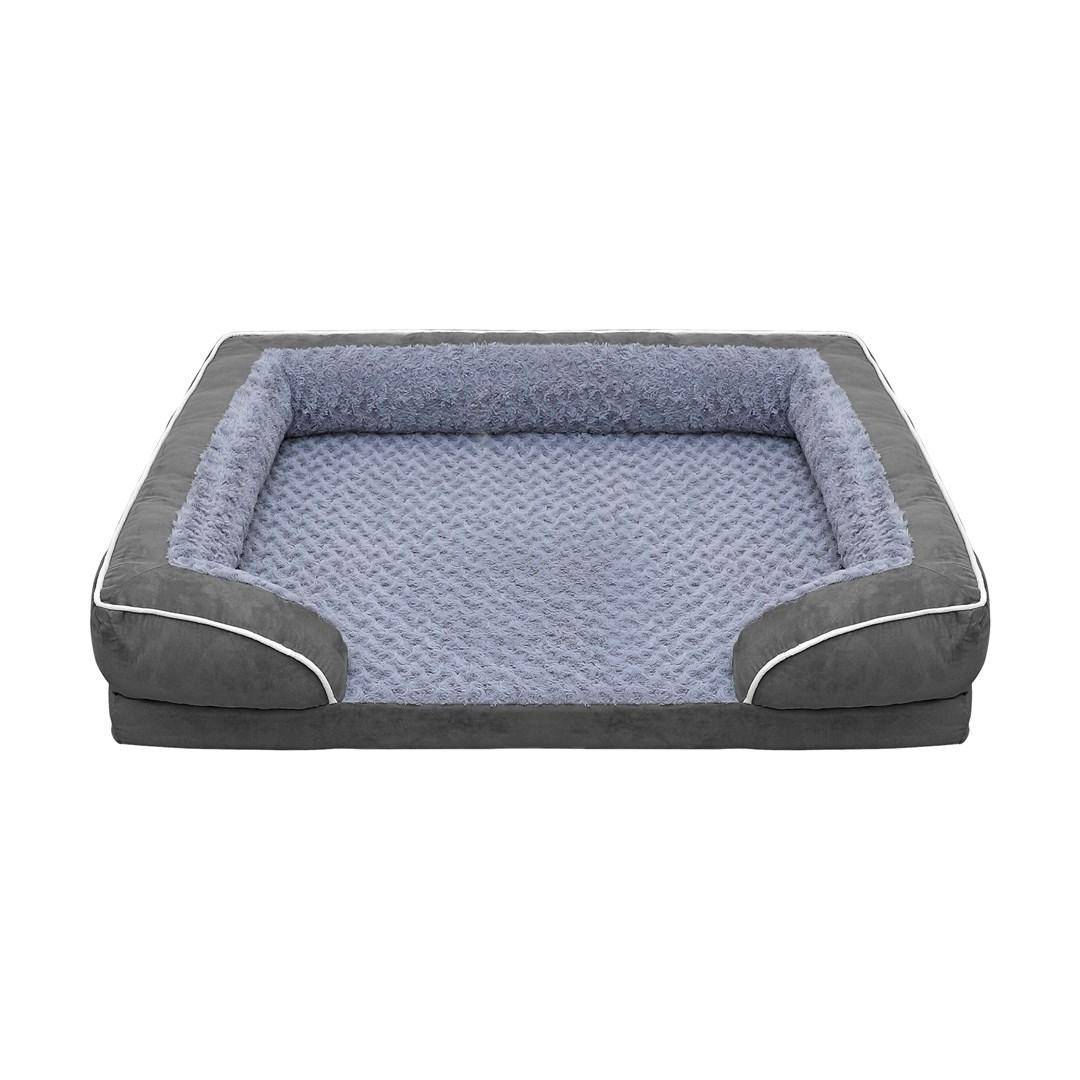 Rebel Animals Premium hundeseng og katteseng 134 × 106 × 20 cm grå