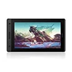 HUION Kamvas Pro 16 hellaminerad anti-bländning glasskärm pennskärm 120 % sRGB gamut grafikskärm stöder lutningsfunktion (±60°) batterifri stylus 8192 nivåer tryckkänslighet 15,6 tum