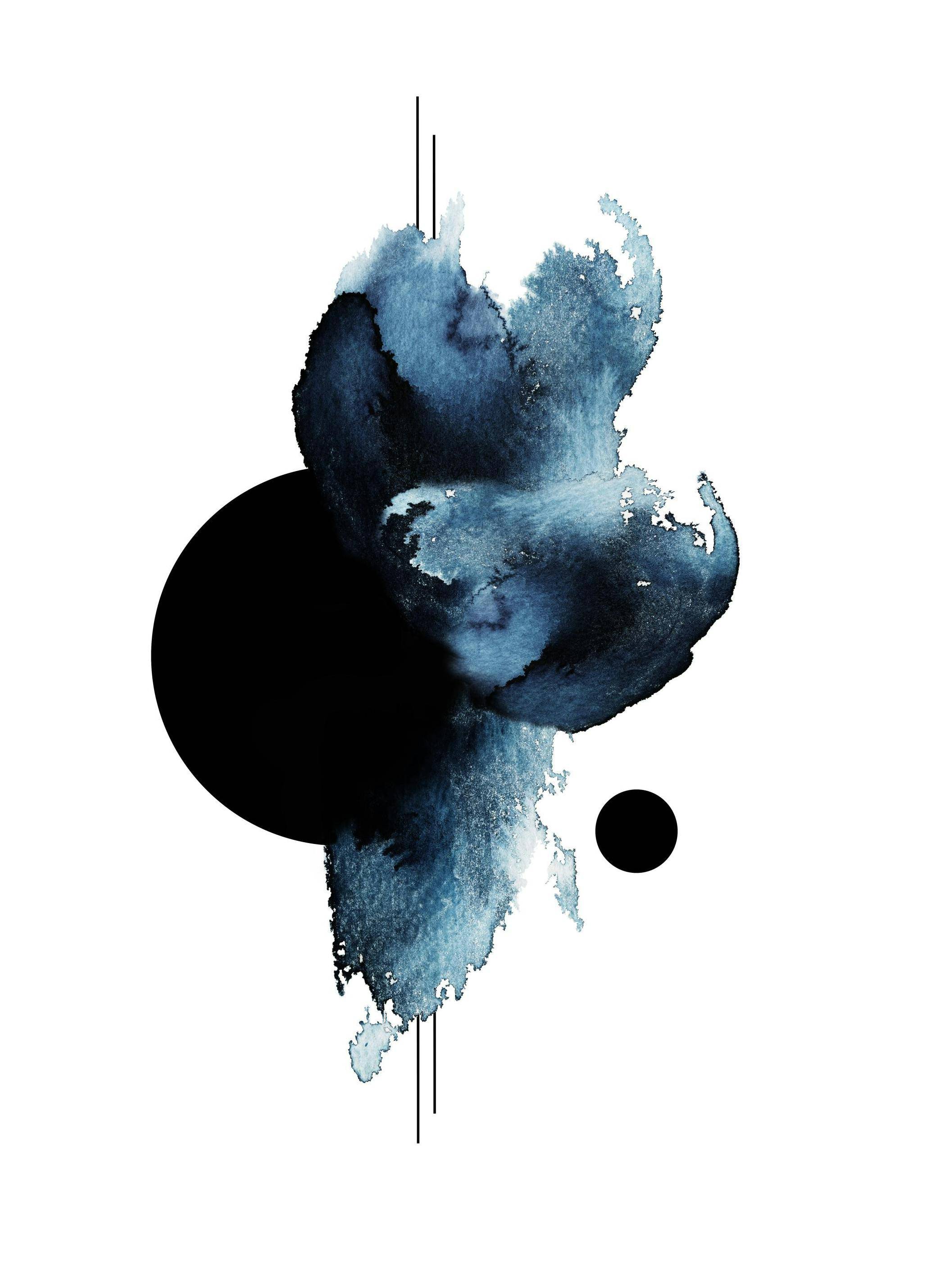 Aquarelle Shape Poster (21x30 cm)