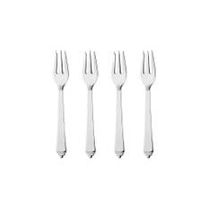 Georg Jensen Pyramid Cake Forks presentask (4 st.) Mirror Polished Stainless Steel