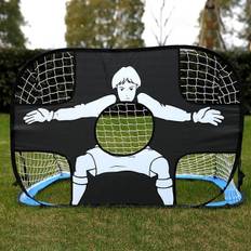 Foldbar nylon fodboldmål til børn og voksne, fodboldmål til legeplads, have, indendørs og udendørs Blue