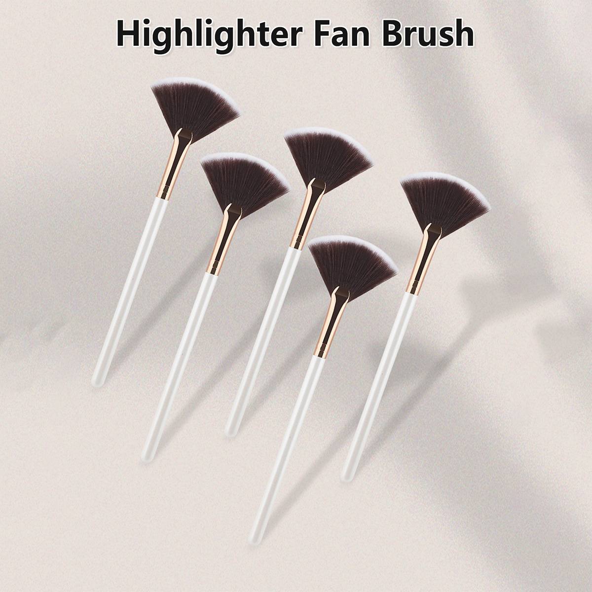 5/10 Piece Makeup Fan Brush Set Fruit Acid Exfoliating Skin Revitalizing Essence Soft Bristle Brush for Skin Care Salon