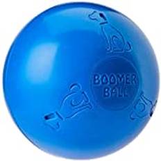 BOOMER BALL - Fast unzerstörbarer Hundeball, schwimmt auf dem Wasser, Ideal für bewegungsfreudige und energiegeladene Hunde, robustes & langlebiges Hundespielzeug (Größe 20cm, Blau oder Rot)