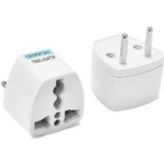 1 st universal us/uk/au/de/eu plug adapter usa to euro europe travel wall ac power charger adapter converter 2 runda stifts uttag - Eu