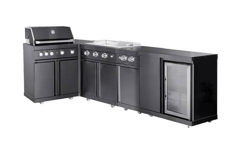 Black Collection - Fritstående udekøkken - Sacramento - Myoutdoorkitchen
