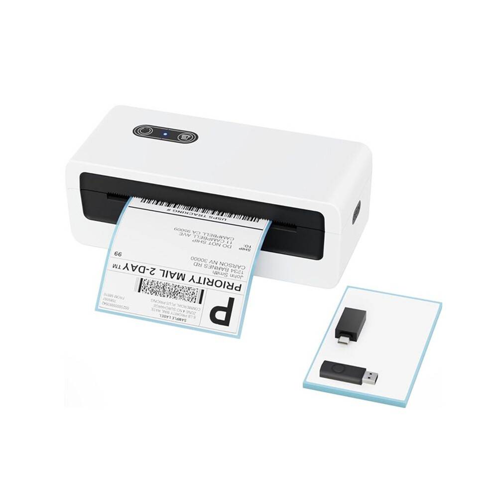 4-Inch Waybill Label Thermal Printer N43BT 4x6 Express Shipping Sticker Machine for Packaging US Plug