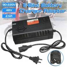 Bil e-cykel 48 v 2.5a batteriladdare f&#xF6;r elektrisk scootercykel med adapter