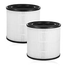 2 stycken HEPA-ersättningsdel för aktivt kolfilterset kompatibel med Philips 800-serien, luftrenare, artikelnummer FY0194/30, FY0293/30. Lämplig för AC0830/10 AC0820/30, AC0820/10, AC0819/10,