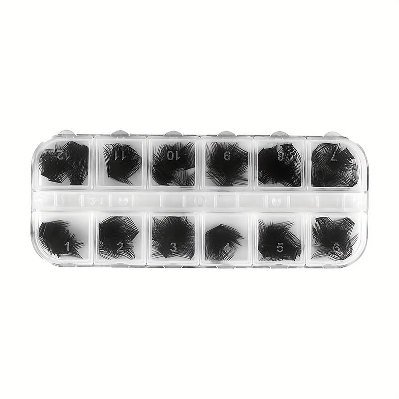 TEMU Diy Lashes C/d Curling False Eyelashes Fan Segmented Fluffy Volume Individual Lashes Makeup