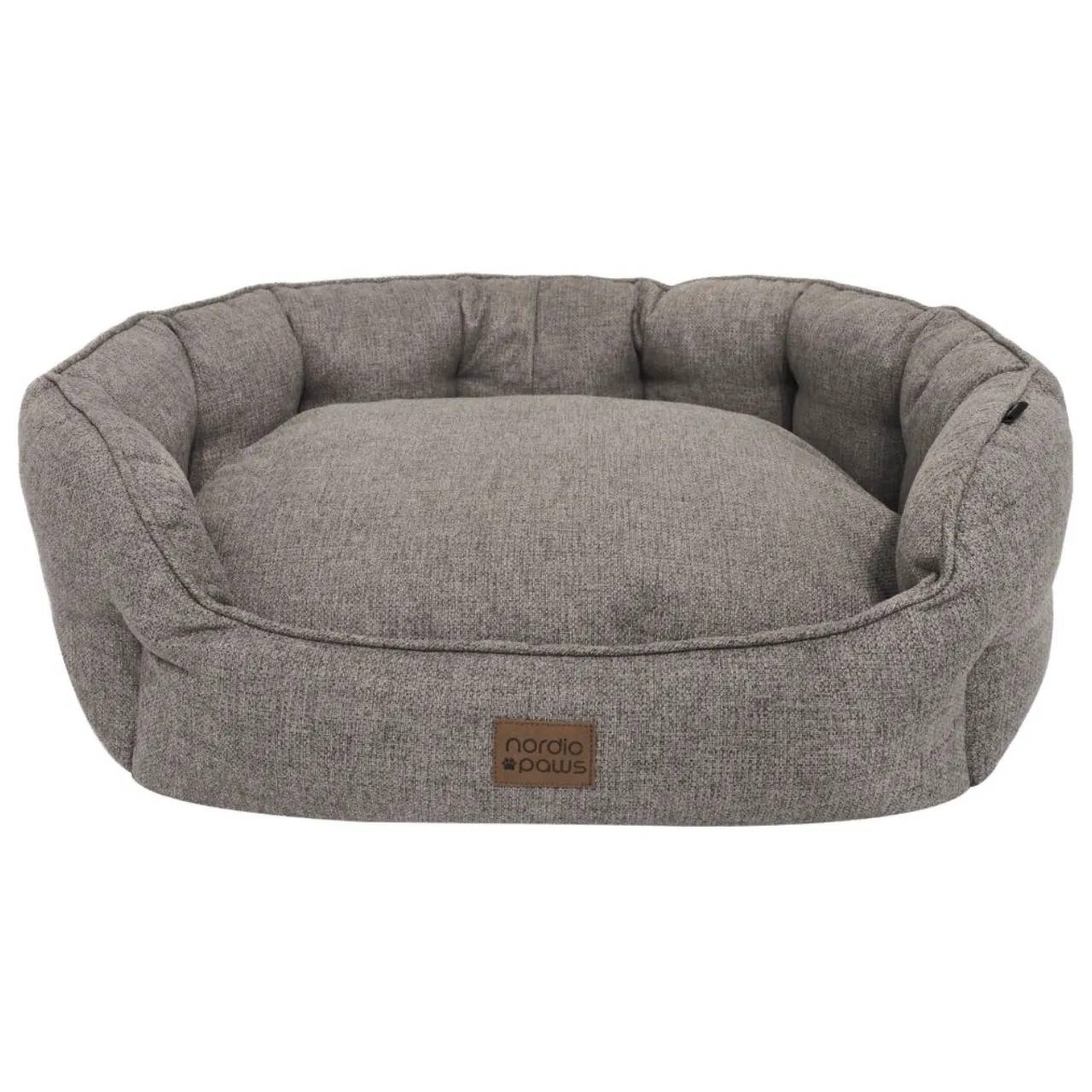 Nordic Paws Runa hundeseng grå XL 110x85x31 cm.