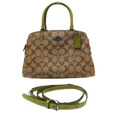 Coach Pre-owned, Vintage , Dame, Beige, ONE SIZE, Tyl, Pre-owned canvas håndtasker